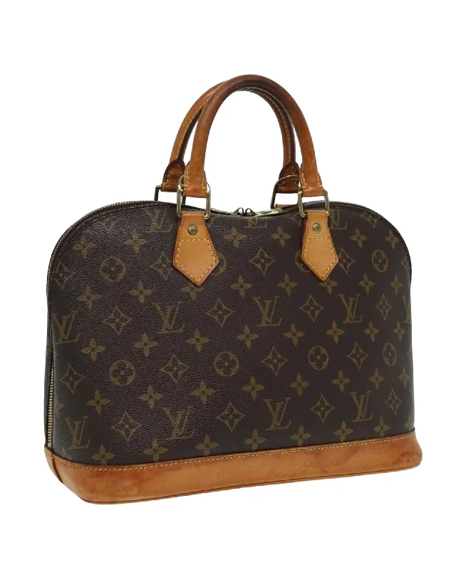 Monogram Canvas Alma Hand Bag with Classic Design