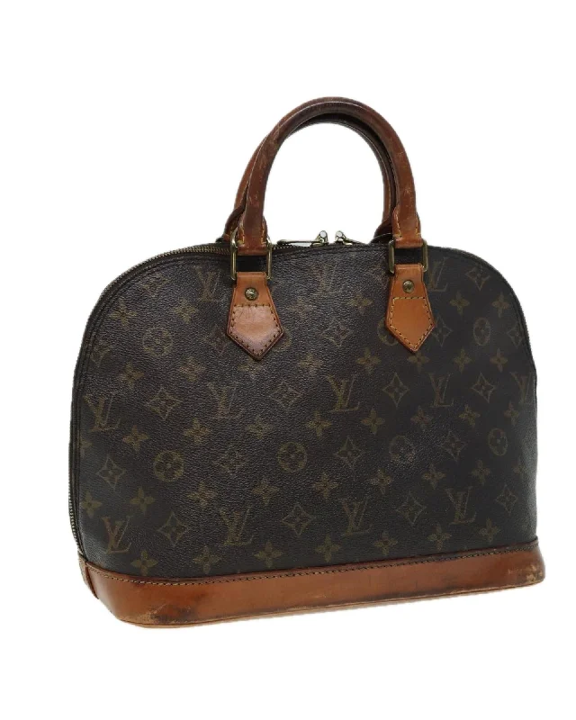 Monogram Canvas Alma Hand Bag with Classic Design