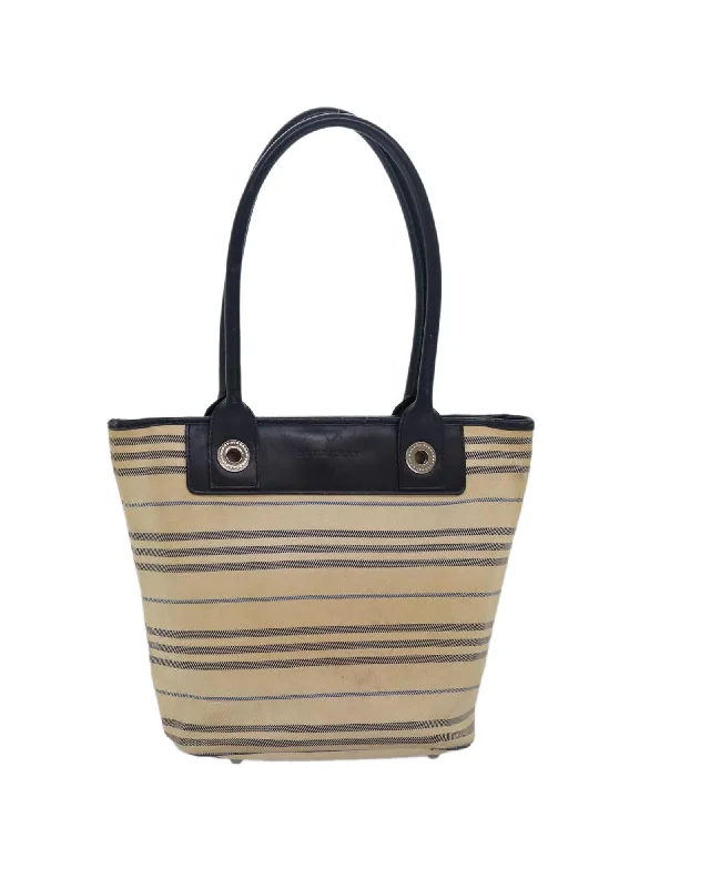 Nova Check Canvas Tote Bag with Handle Drop