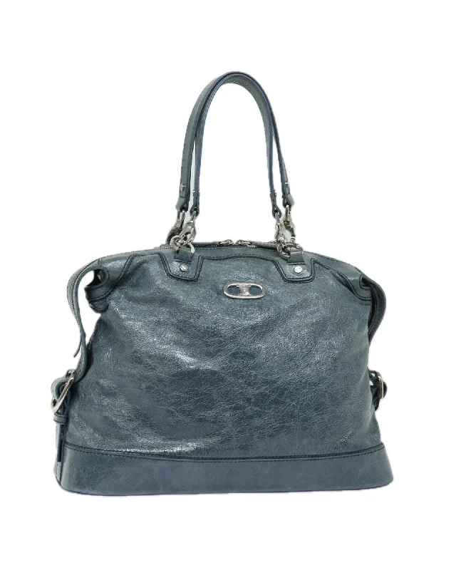 Leather Tote Bag with Handle and Spacious Interior