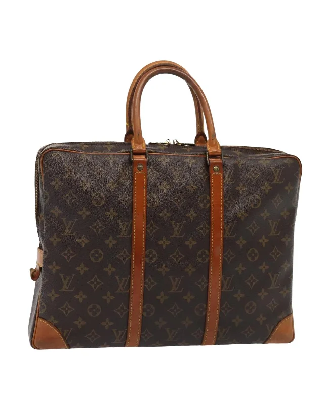 Monogram Canvas Porte Documents Voyage Business Bag