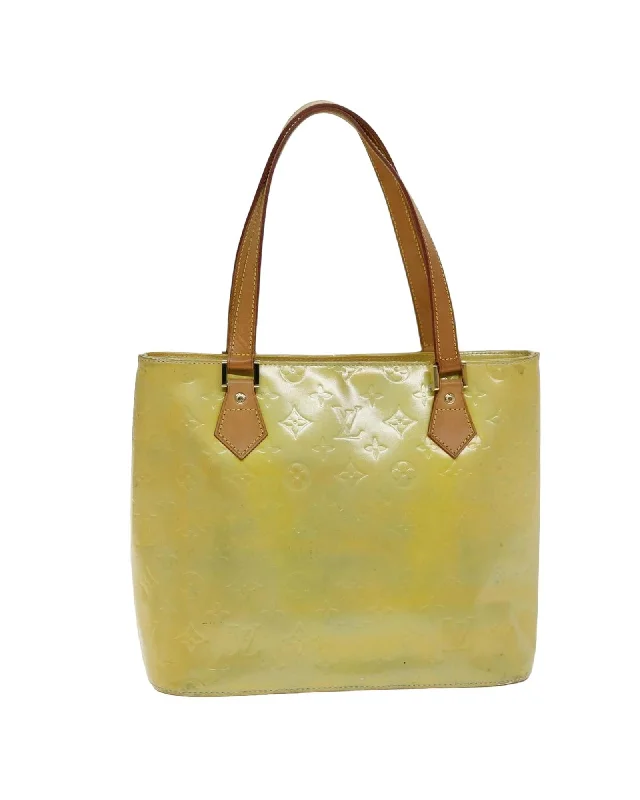 Monogram Vernis Patent Leather Houston Hand Bag