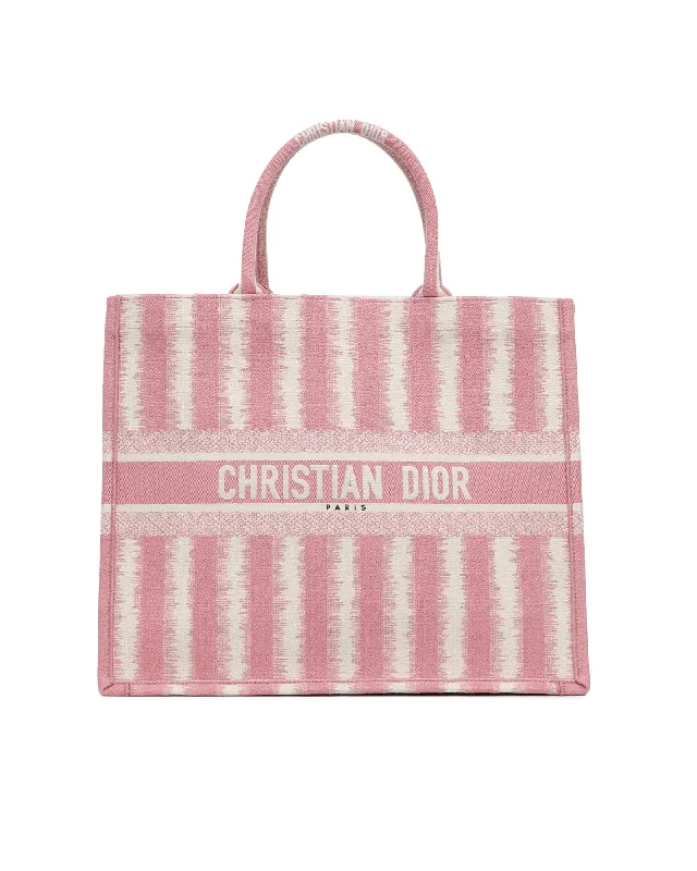 Striped Canvas Book Tote