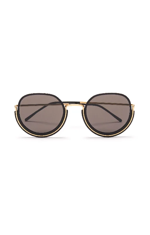 Bio-plastic 3D Printed VARDA Glasses in GOLD/BLACK/GREY