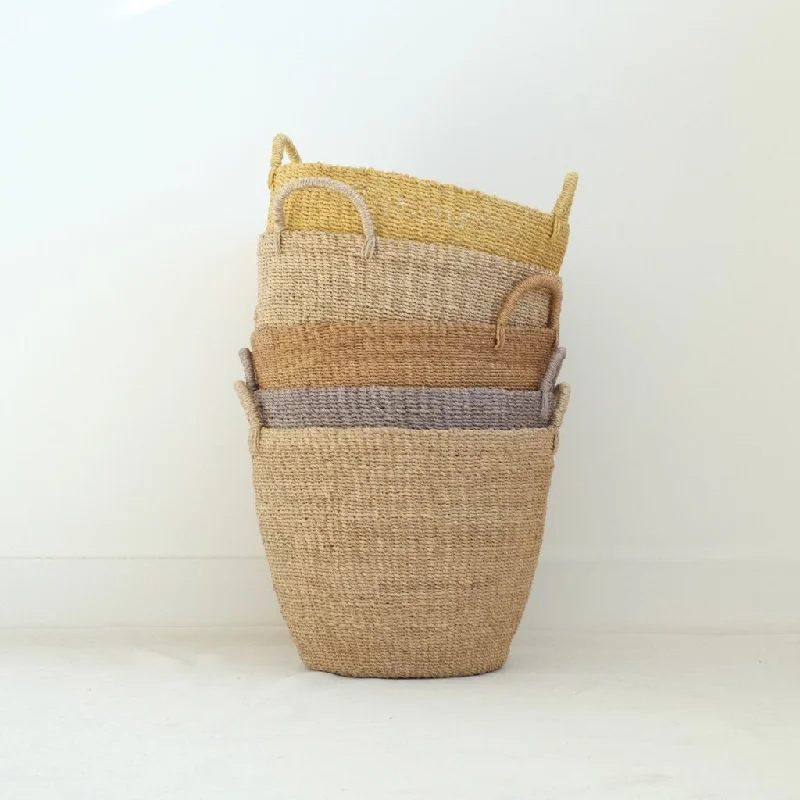 Yana Sustainable Handwoven Abaca Tapered Basket