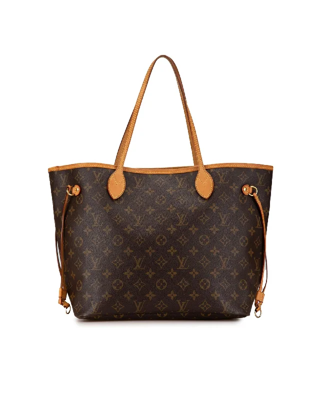 Monogram Canvas Tote with Vachetta Leather Trim and Interior Zip Pocket