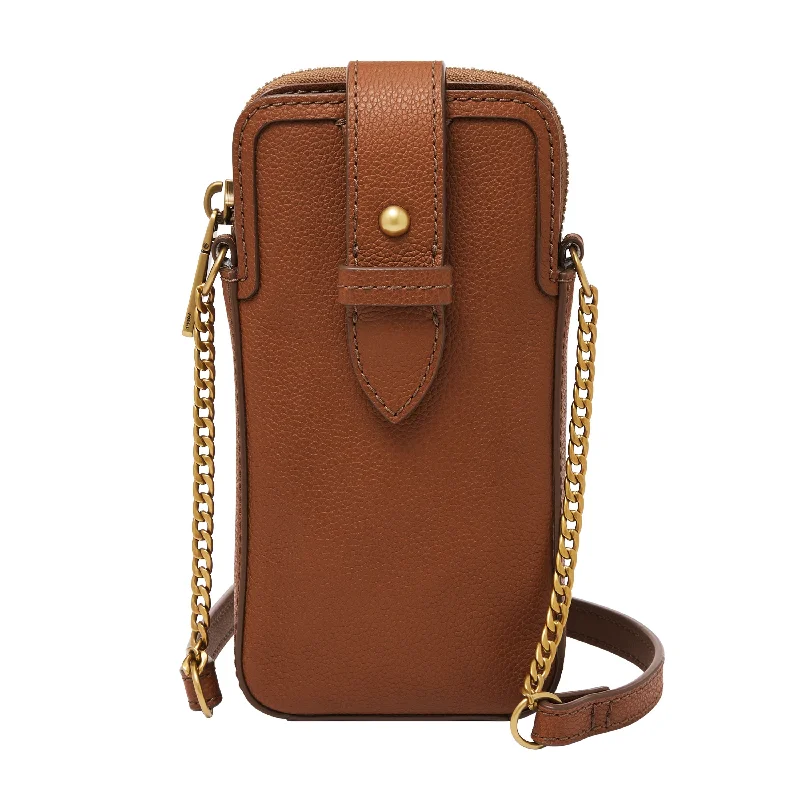 Fossil Women's Lainie Leather Phone Case Crossbody