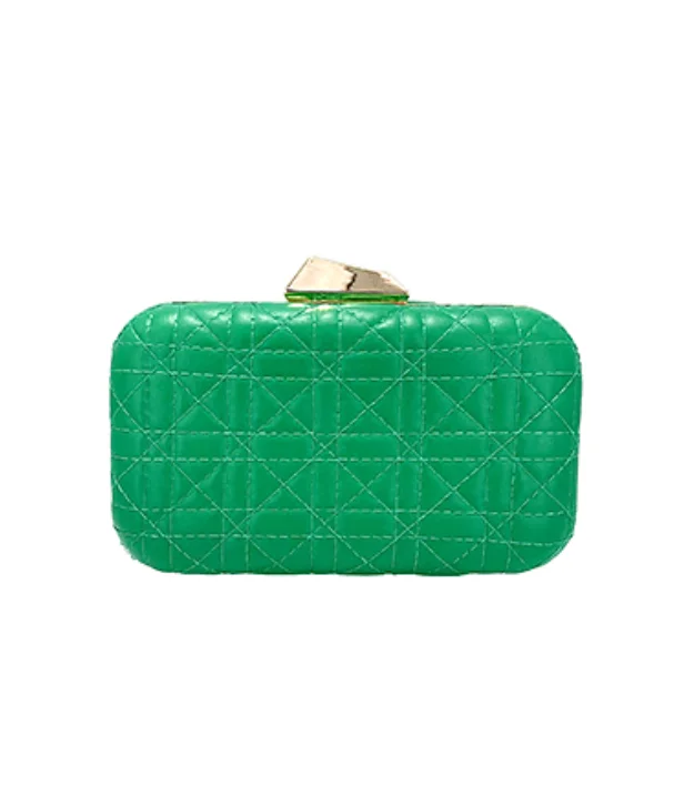 Green Leather Clutch