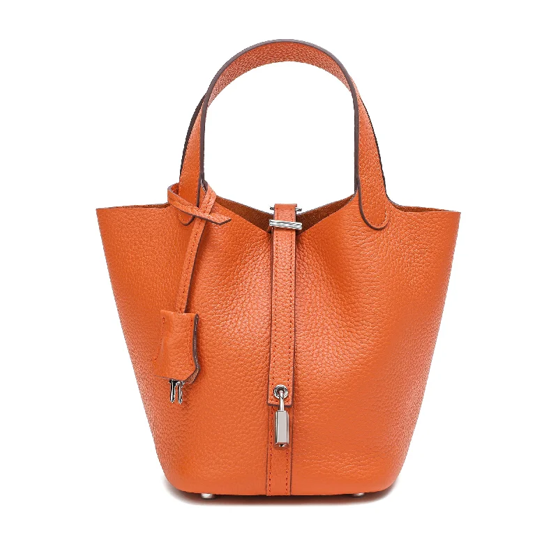 Tiffany & Fred Full-grain Leather Top-Handle Bag