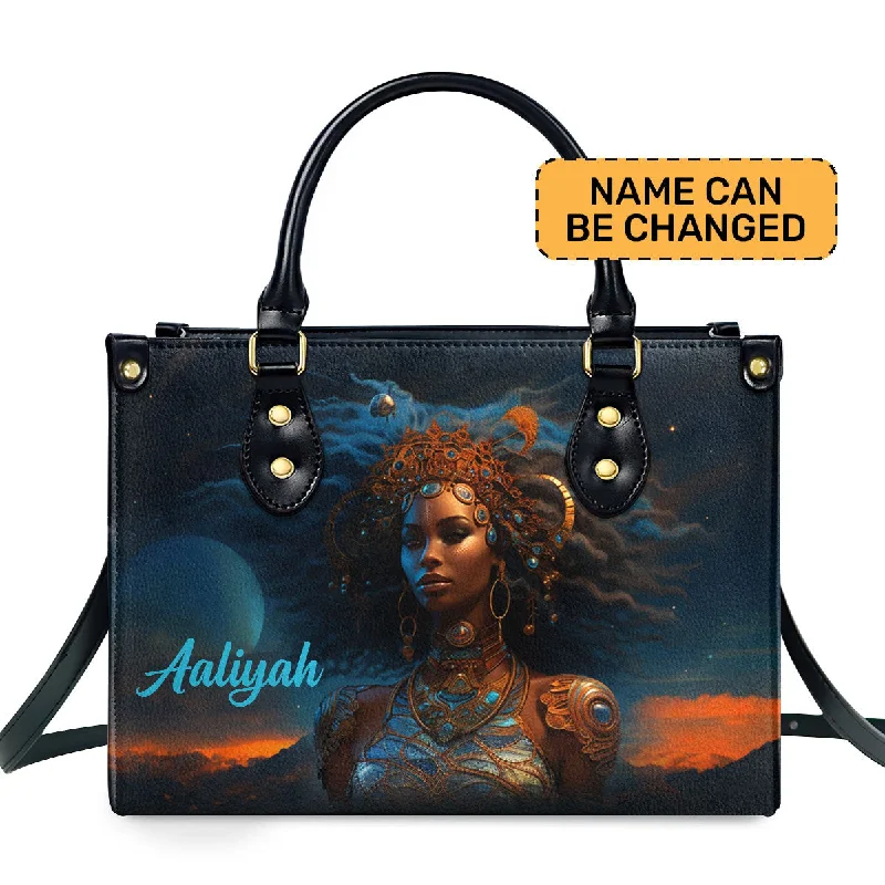 Afrofuturism11 - Personalized Leather Handbag SB125