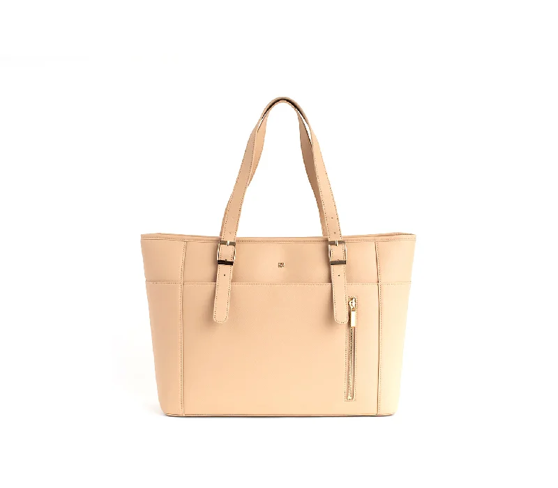 Gunas New York Miley Light Brown Vegan Leather Laptop Bag