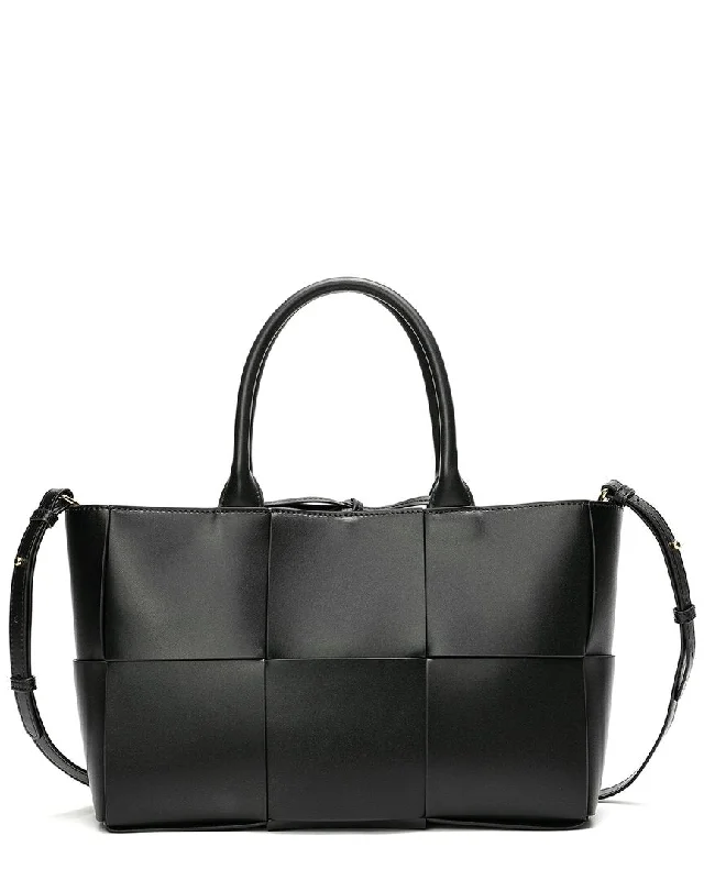 Tiffany & Fred Woven Smooth Leather Tote